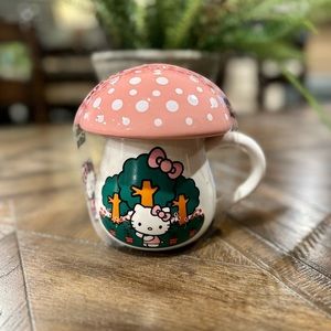 Hello kitty mushroom mug
